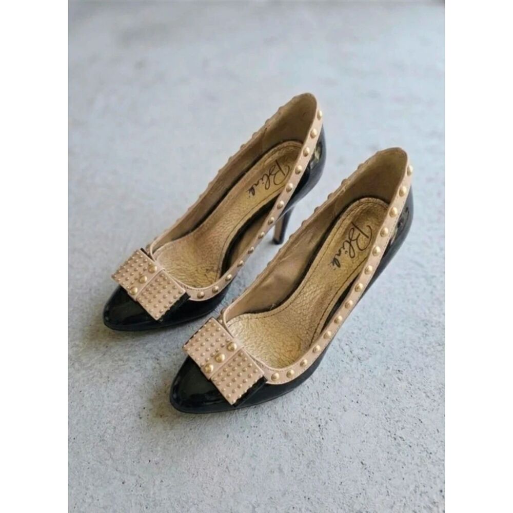 Studded Bow Stiletto Pumps Size EU 40 (9-9.5US)